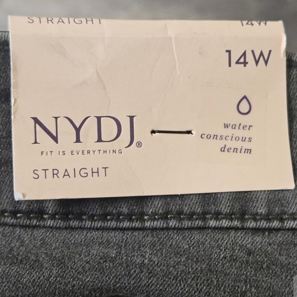 NYDJ MARILYN STRAIGHT JEANS WOMEN'S SIZE 14W - Picture 10 of 11